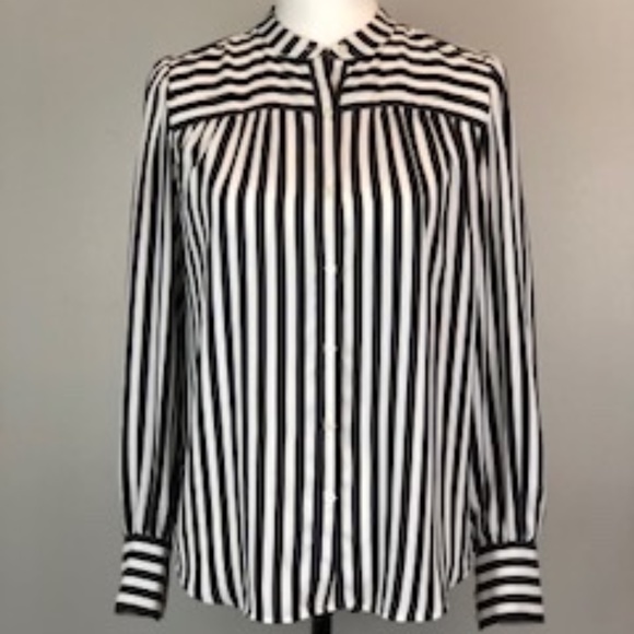 LOFT Tops - Loft Striped Blouse Sz XS